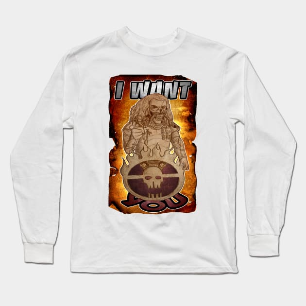 Immortan Joe Wants You! Long Sleeve T-Shirt by VintageGrim